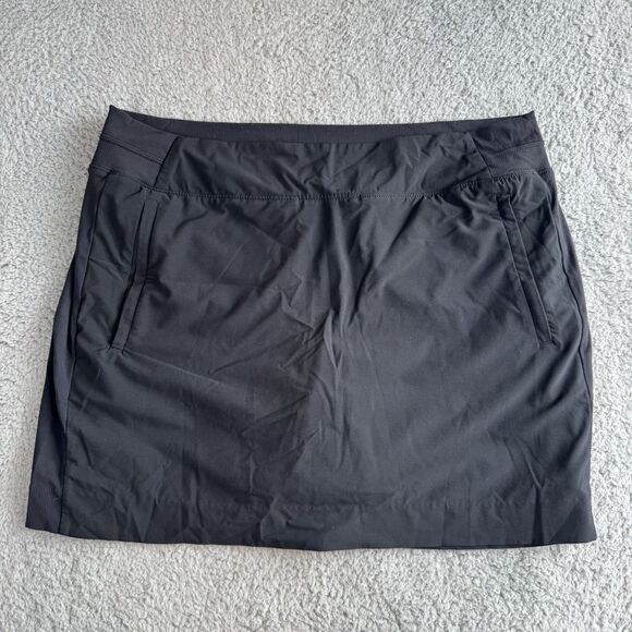 Athleta Brooklyn‎ Skort 16" Womens 16 Black Athletic Golf Casual Stretch - Picture 1 of 7